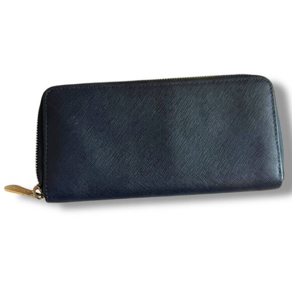 Michael Kors Jet Set Travel Continental Navy Wallet - Picture 3 of 7